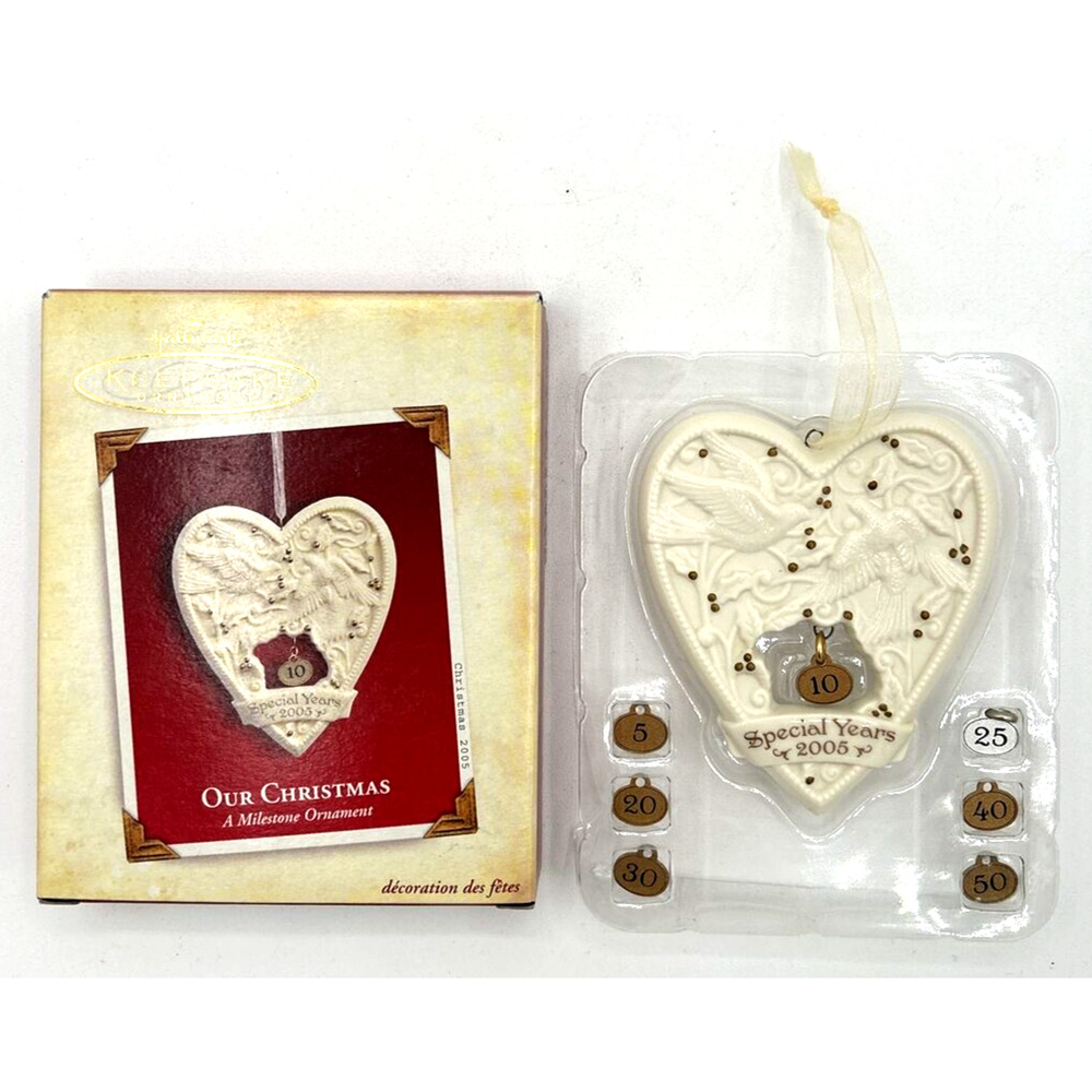 2005 Hallmark Our Christmas Milestone Ornament NIB SKU U108